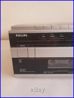 PHILIPS’ vintage retro 1042 stereo record player / Cassette | Vintage