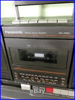 Panasonic SG-J550L Vintage Stereo Boombox Vinyl Record Cassette Player