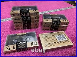 10 LOT Vintage SEALED Maxell XLII Type II 100 min Audio Cassette Tape Japan NOS