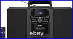 10-Watt Portable Bluetooth Stereo with CD/Cassette Players