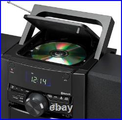 10-Watt Portable Bluetooth Stereo with CD/Cassette Players