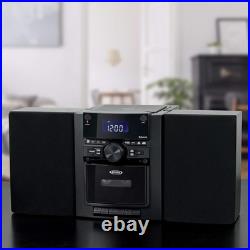 10-Watt Portable Bluetooth Stereo with CD/Cassette Players