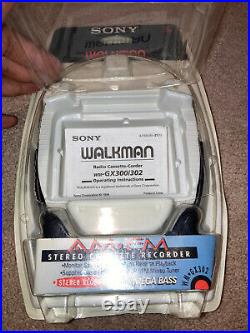100% CIB Sony Walkman Radio Cassette Player/Recorder Vintage MEGA BASS WM-GX302