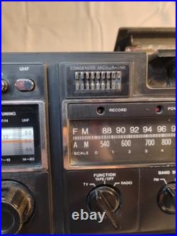 1978 TMK Vintage TV & Radio Tape Cassette Player & Recorder Uhf Vhf Works Read