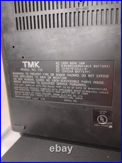 1978 TMK Vintage TV & Radio Tape Cassette Player & Recorder Uhf Vhf Works Read
