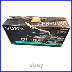 1988+/-SONY CFS-1030 Vintage AM/FM Radio Cassette Recorder New condition In box