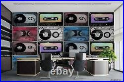3D Vintage Cassette Record Self-adhesive Removable Wallpaper Murals Wall 23