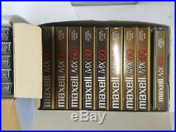 82 Never Opened Vintage Cassette Recording Tapes. Maxell MX-90,60 XIIS90, TDK