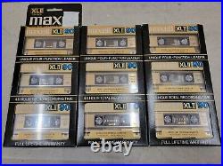 9 Vintage Maxell XLII 90 Extra Fine Epitaxial High Bias Cassette Tape New Sealed