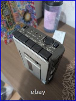 AIWA Cassette Recorder TP-20 Silver Vintage Retro Automatic Stop Made in Japan