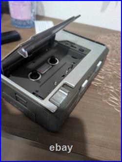 AIWA Cassette Recorder TP-20 Silver Vintage Retro Automatic Stop Made in Japan