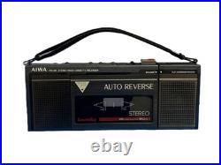 AIWA HS-J11 CassetteBoy Vintage Stereo Cassette Recorder Radio Tested Japan