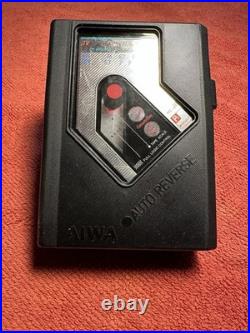 AIWA HS-J8 stereo radio cassette recorder Japan TV AM FM REVERSE PINK! VINTAGE