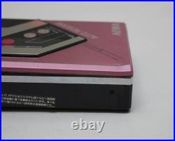 AIWA HS-J8 stereo radio cassette recorder Japan TV AM FM REVERSE PINK! VINTAGE