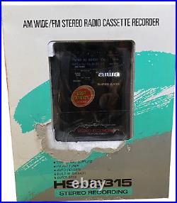 AIWA HS-JS315 AM/FM Radio & Cassette Stereo Recording Walkman VINTAGE NOS
