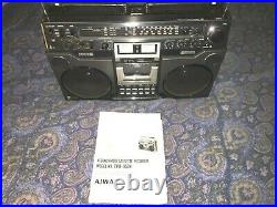 AIWA TPR-950H Boombox vintage cassette/recorder stereo circa1978 withmanual