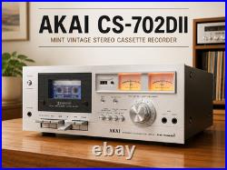 AKAI CS-702DII? Mint & RaRe? Vintage Stereo Cassette Recorder
