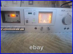 AKAI CS-M01 Vintage Cassette Tape Deck Player Recorder Tested