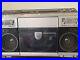 AS-IS-Sharp-VZ-2000-Vintage-LP-Record-Player-Cassette-Tape-Radio-Boombox-01-ttkn
