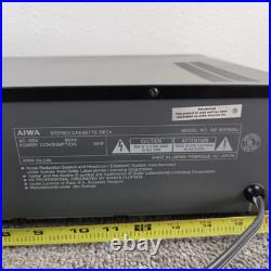 Aiwa AD-WX808 Dual Cassette Deck DBX Amorphous Head Recorder Dub VIntage Works