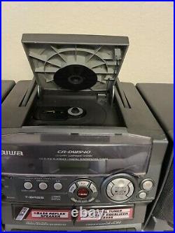 Aiwa CA-DW540 Vintage Stereo Boombox Dual Cassette Player/Recorder CD Player