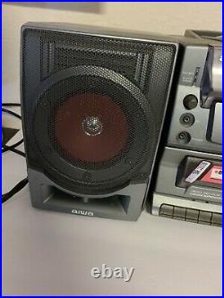 Aiwa CA-DW540 Vintage Stereo Boombox Dual Cassette Player/Recorder CD Player