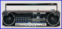 Aiwa Cs-r40 Boombox Rare Vintage Stereo Metal Cassette Player Radio Recorder