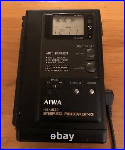 Aiwa HS-J880 VTG Portable AM/FM Cassette Recorder Walkman Japan Repair Or parts