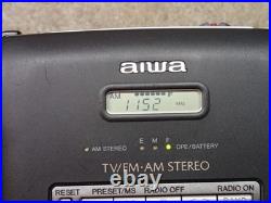 Aiwa HS-JX859D Vintage Radio Cassette Recorder Made in Japan Estate Item Project
