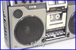 Aiwa TPR-820 AM/FM Stereo Radio Cassette Recorder Boombox vintage 1974 Working