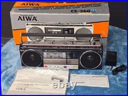 Aiwa cassette player cs 360 vintage with box and manual