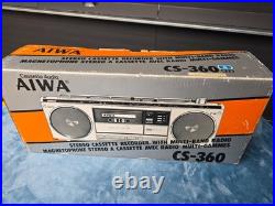 Aiwa cassette player cs 360 vintage with box and manual