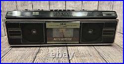 Akai AJ-R205 Boombox 4-Band AM/FM/SW Stereo Radio Cassette Recorder Vintage