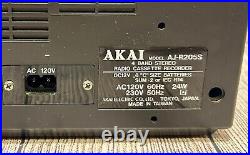 Akai AJ-R205 Boombox 4-Band AM/FM/SW Stereo Radio Cassette Recorder Vintage