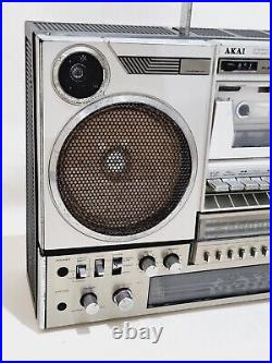 Akai Boombox Stereo Radio Cassette Recorder AJ-500FS VINTAGE RARE