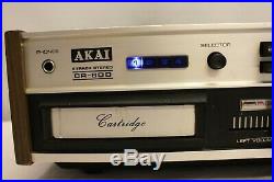 Akai Cr-80d 8 Track Stereo Cartridge Recorder Cassette Tape Deck Vintage
