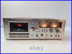 Akai GXC-750D Vintage Stereo Cassette Deck - Plays - Recording untested
