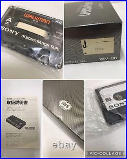 Beautiful Vintage Sony Walkman Professional WM-D6 Cassette Player Recorder Japan