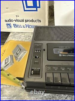 Bell & Howell Cassette Tape Recorder vintage in box with manual model 3179A rare