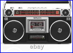 Boombox Radio Cassette Player Recorder, AM/FM -SW1/SW2 Radio, Wireless Stream