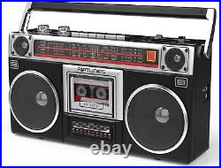 Boombox Radio Cassette Player Recorder, AM/FM -SW1/SW2 Radio, Wireless Stream