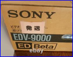 Brand New 1980's Vintage Sony EDV-9000 ED BETA Video Cassette Recorder NIB Japan