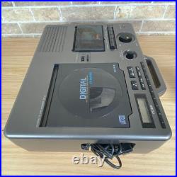COLUMBIA GP-21 CD Cassette Recorder Portable Vintage with Handle Fully Functional