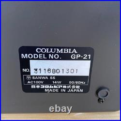 COLUMBIA GP-21 CD Cassette Recorder Portable Vintage with Handle Fully Functional