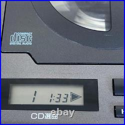 COLUMBIA GP-21 CD Cassette Recorder Portable Vintage with Handle Fully Functional