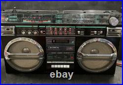 CROWN SZ 5100SS Huge Stereo Retro Boombox Vintage Radio Cassette Recorder