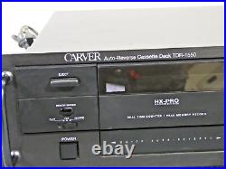 Carver TDR-1550 Cassette Deck Vintage Tested Works Great