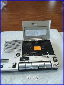 Cassette Recording Player Sony Tc-150a Vintage Portable And Slim