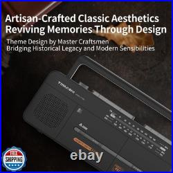 Cassette Tape Player with Stereo Sound, Dual Tape Decks, 3-Band R