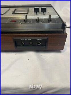 Channel Master 6621 Cassette Recorder Vintage Woodgrain